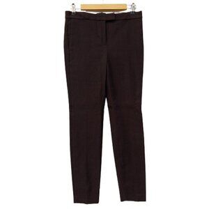 J Crew Ryder Ankle Pants Size 2 Brown Stretch Crepe B7854 Tapered Leg Career